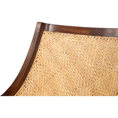 Pacora Lounge Chair by Sarreid Ltd. in brown. Made from mango wood in a rustic style.