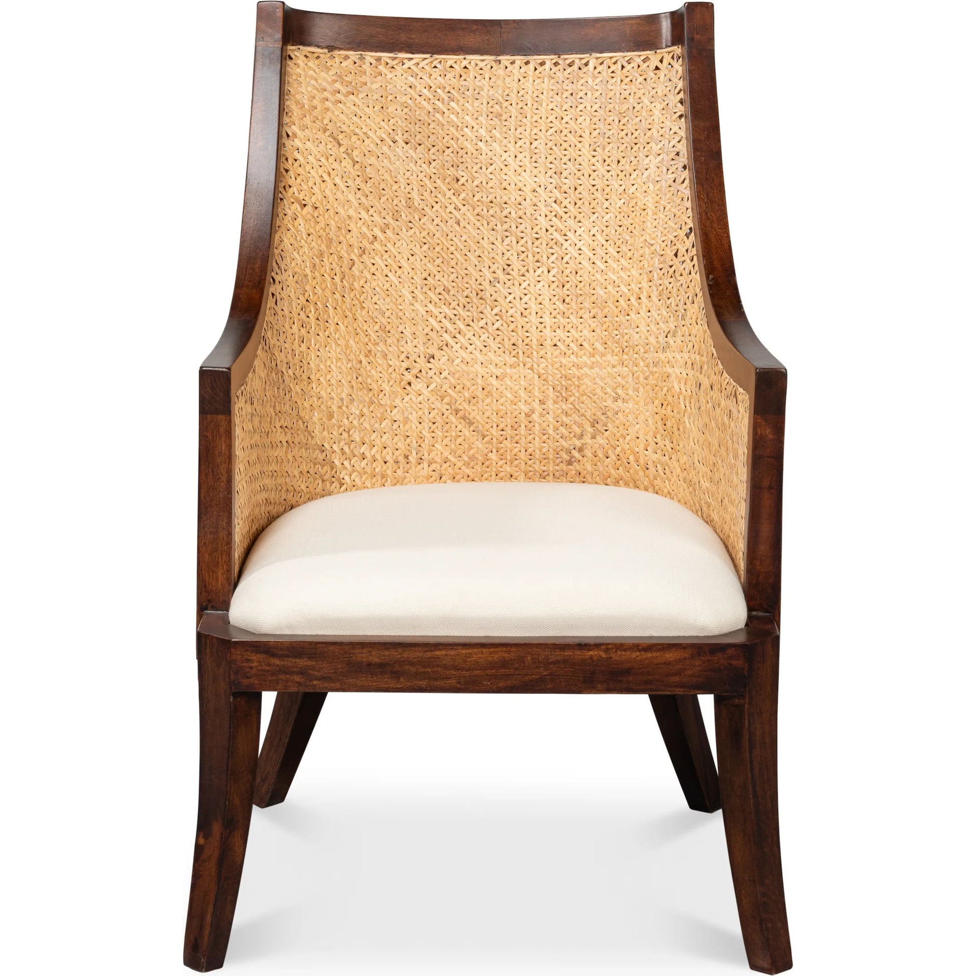 Pacora Lounge Chair by Sarreid Ltd. in brown. Made from mango wood in a rustic style.