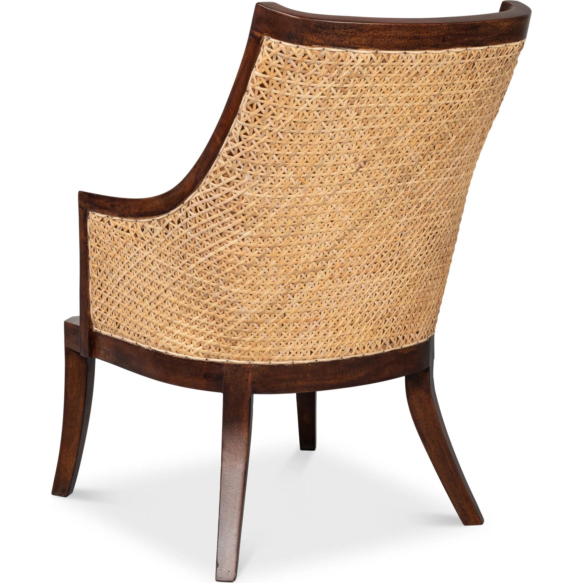 Pacora Lounge Chair by Sarreid Ltd. in brown. Made from mango wood in a rustic style.
