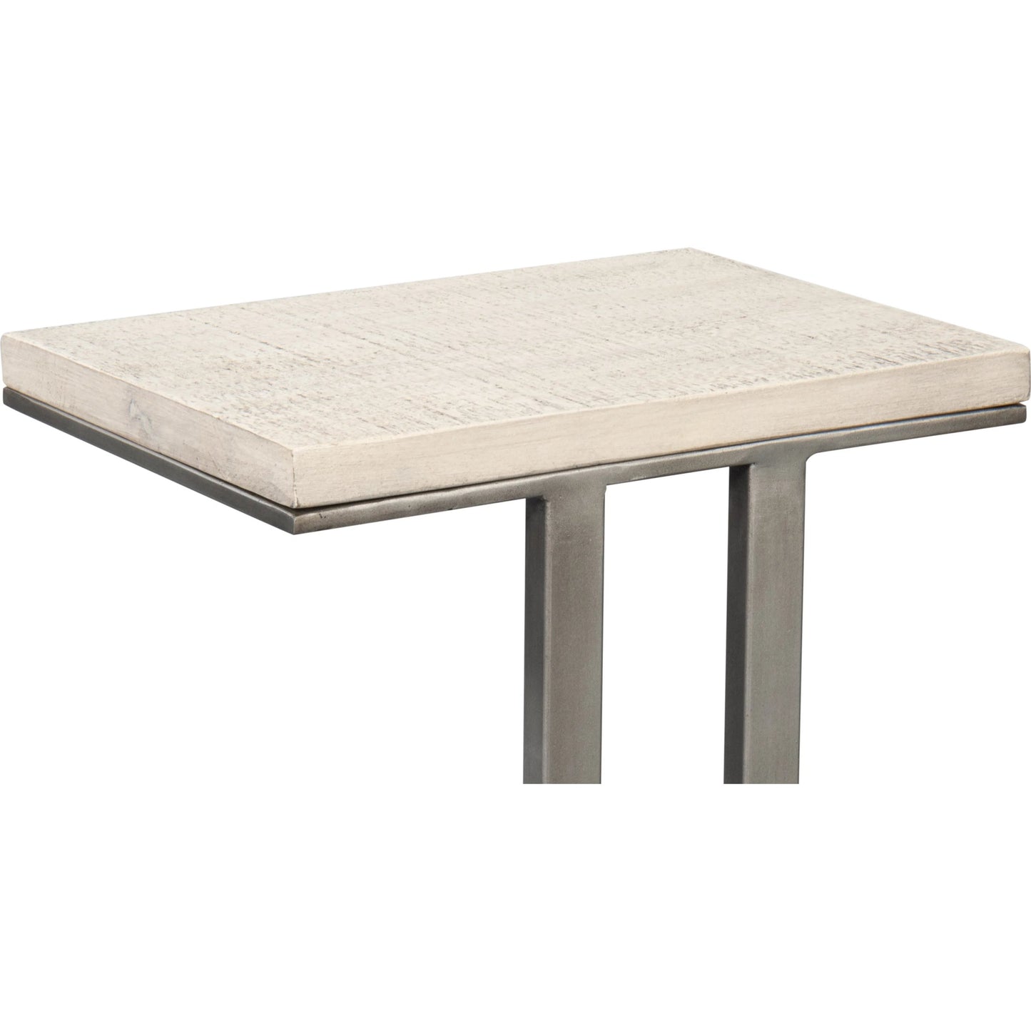 007 SI-2238530 | Additional Silo | Libby End Table by Sarreid Ltd. in casa grey top, antique silver base. Made from mango wood, metal in a modern style.