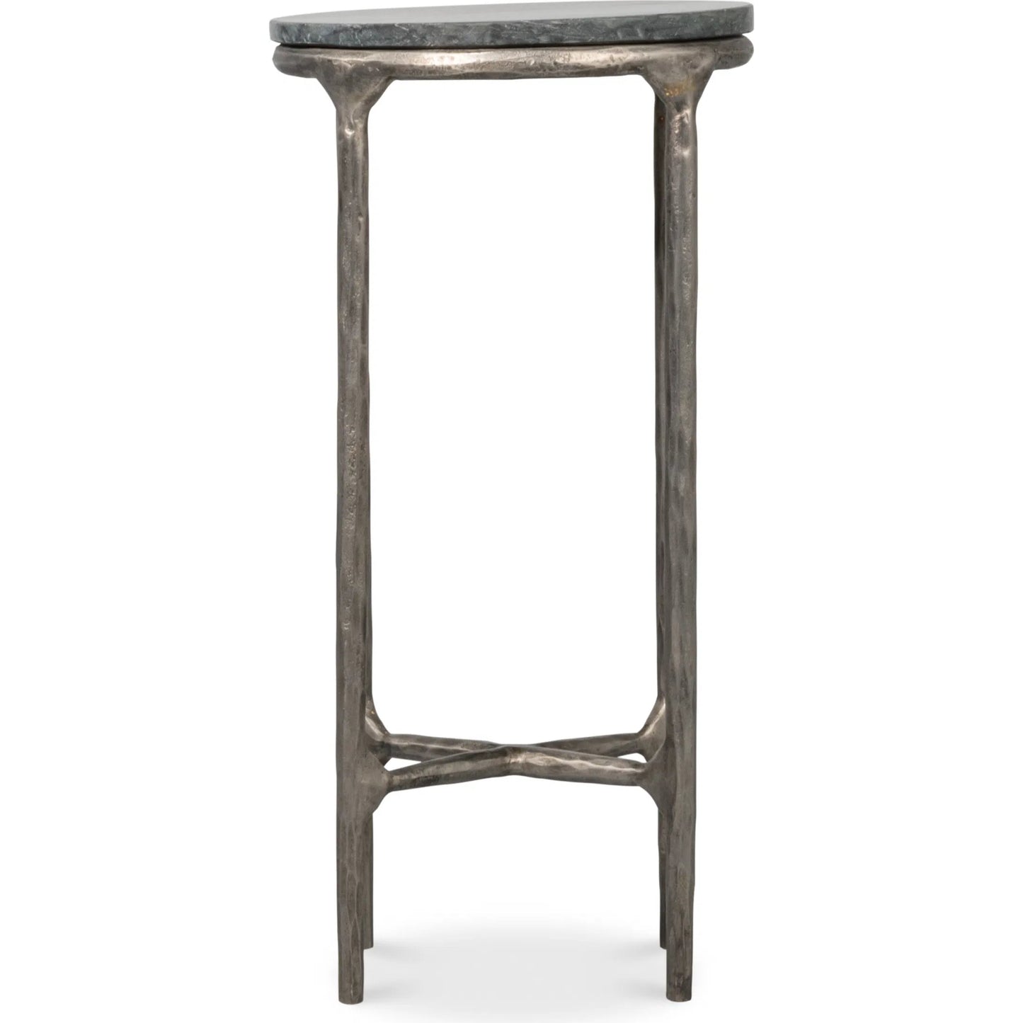008 SI-2238532 | Additional Silo | Derrick Iron End Table with Marble Top by Sarreid Ltd. in black marble, antiqued nickel. Made from iron & marble in a unique style.
