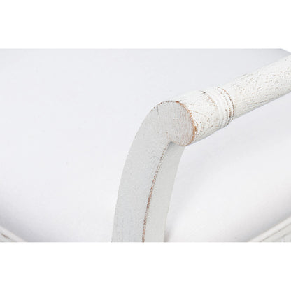Gale Bungalow Bench by Sarreid Ltd. in bungalow white. Made from acacia wood in a traditional style.