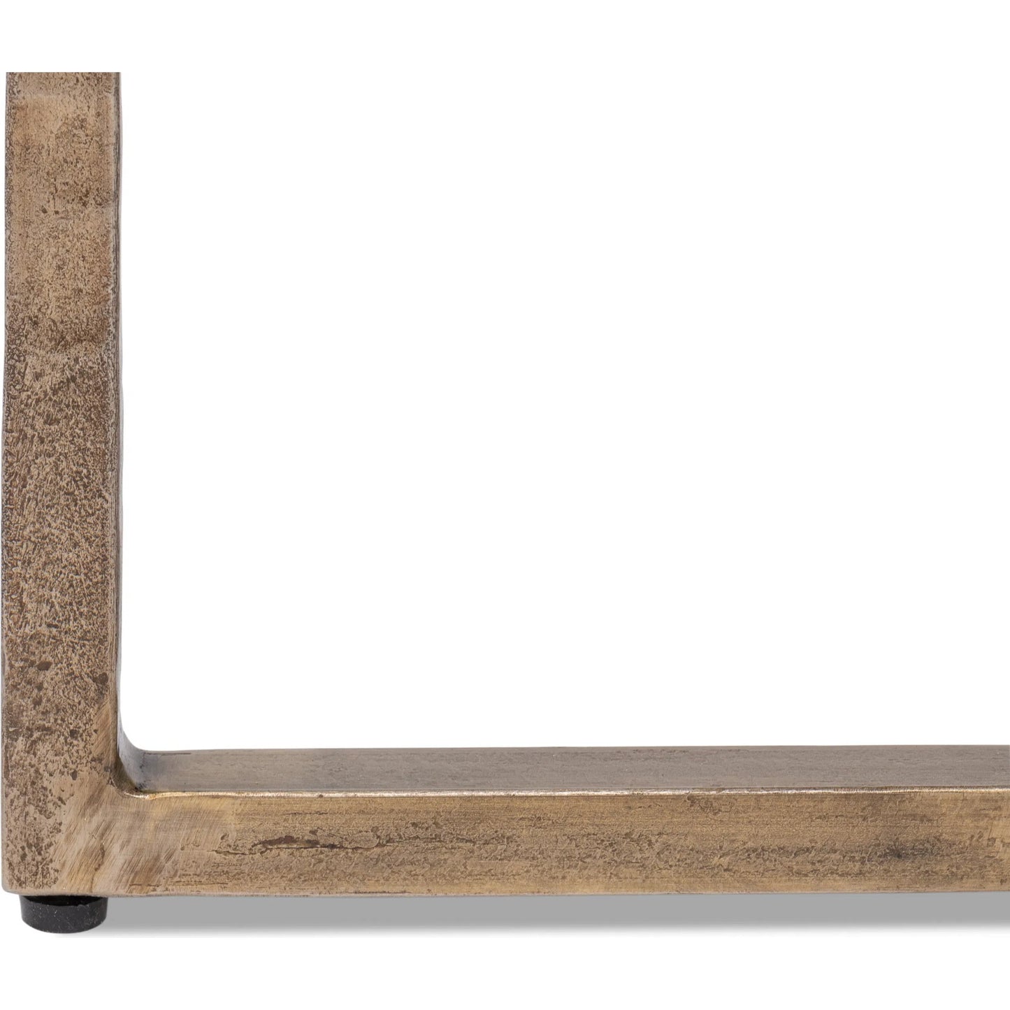 009 SI-2372497 | Closeup | Dorsey Round Side Table 17" by Sarreid Ltd. in bronze. Made from forged iron in a modern style.