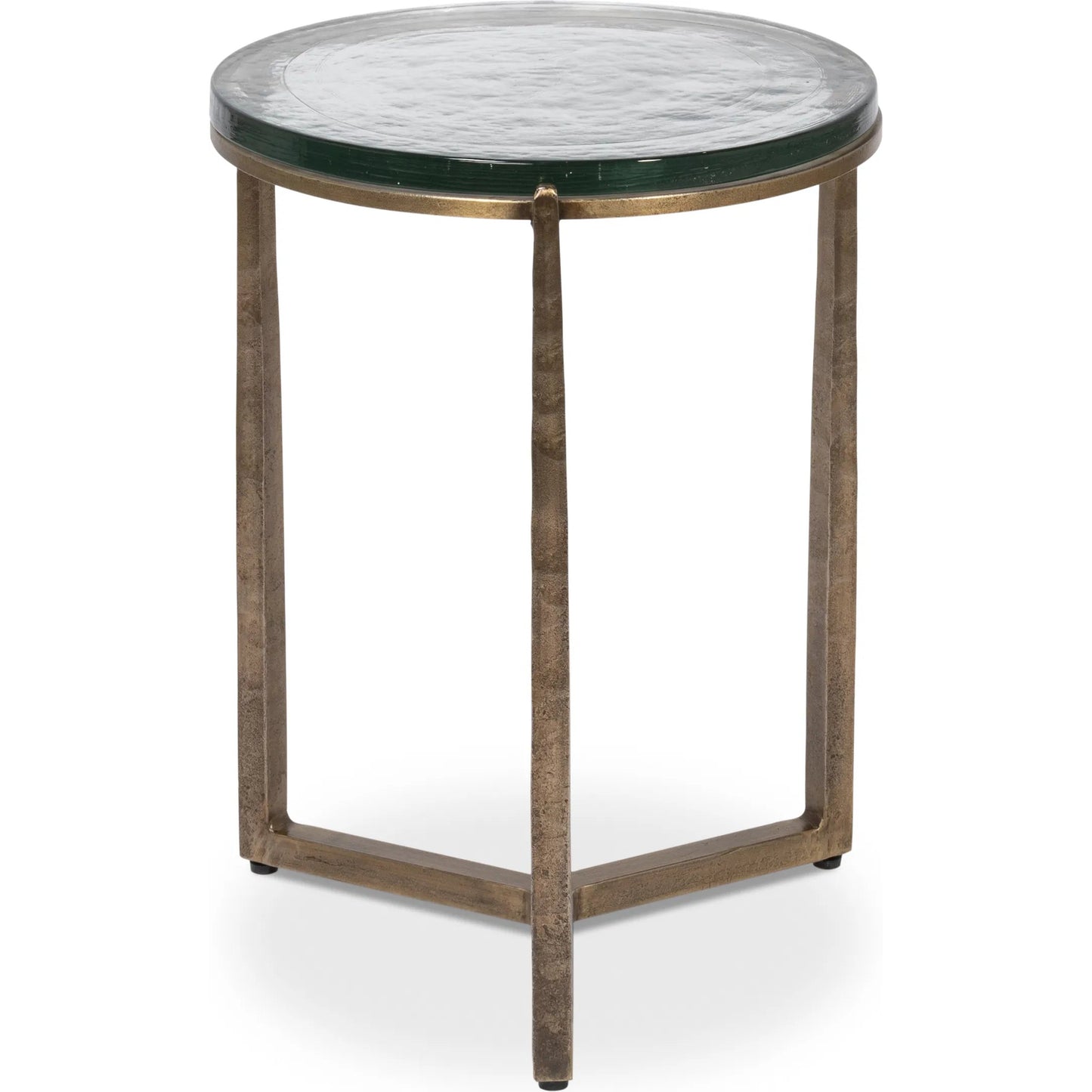 002 SI-2372497 | Additional Silo | Dorsey Round Side Table 17" by Sarreid Ltd. in bronze. Made from forged iron in a modern style.