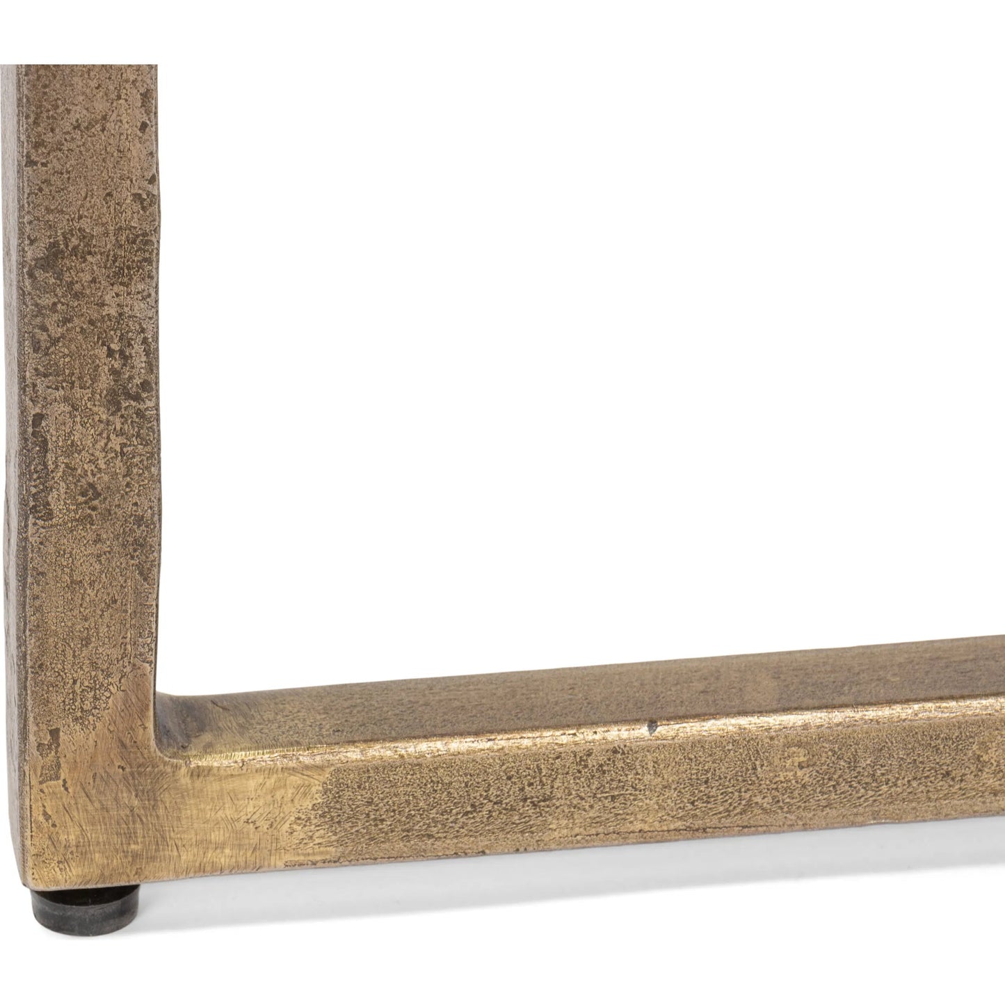 010 SI-2372498 | Closeup | Dorsey Round Side Table 23" by Sarreid Ltd. in bronze. Made from forged iron in a modern style.