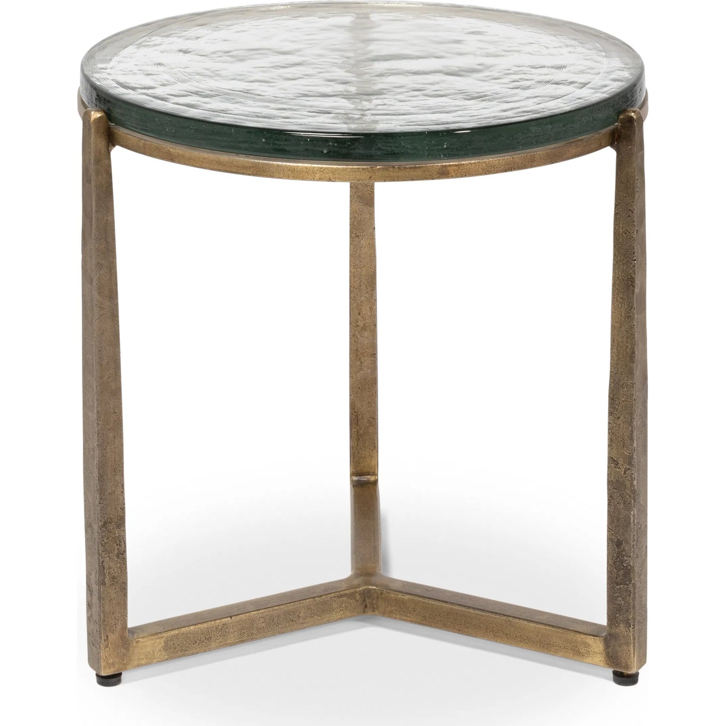 003 SI-2372498 | Additional Silo | Dorsey Round Side Table 23" by Sarreid Ltd. in bronze. Made from forged iron in a modern style.