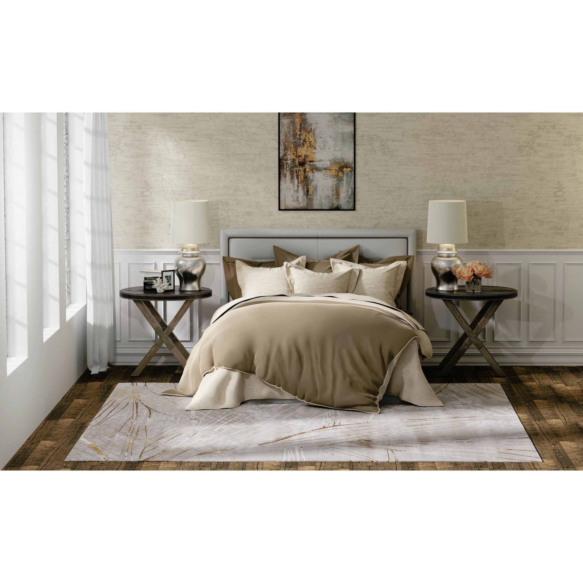 Waldor Rug - 73539NBF by Feizy in taupe, brown, silver. Made from polypropylene, polyester in a unique style.