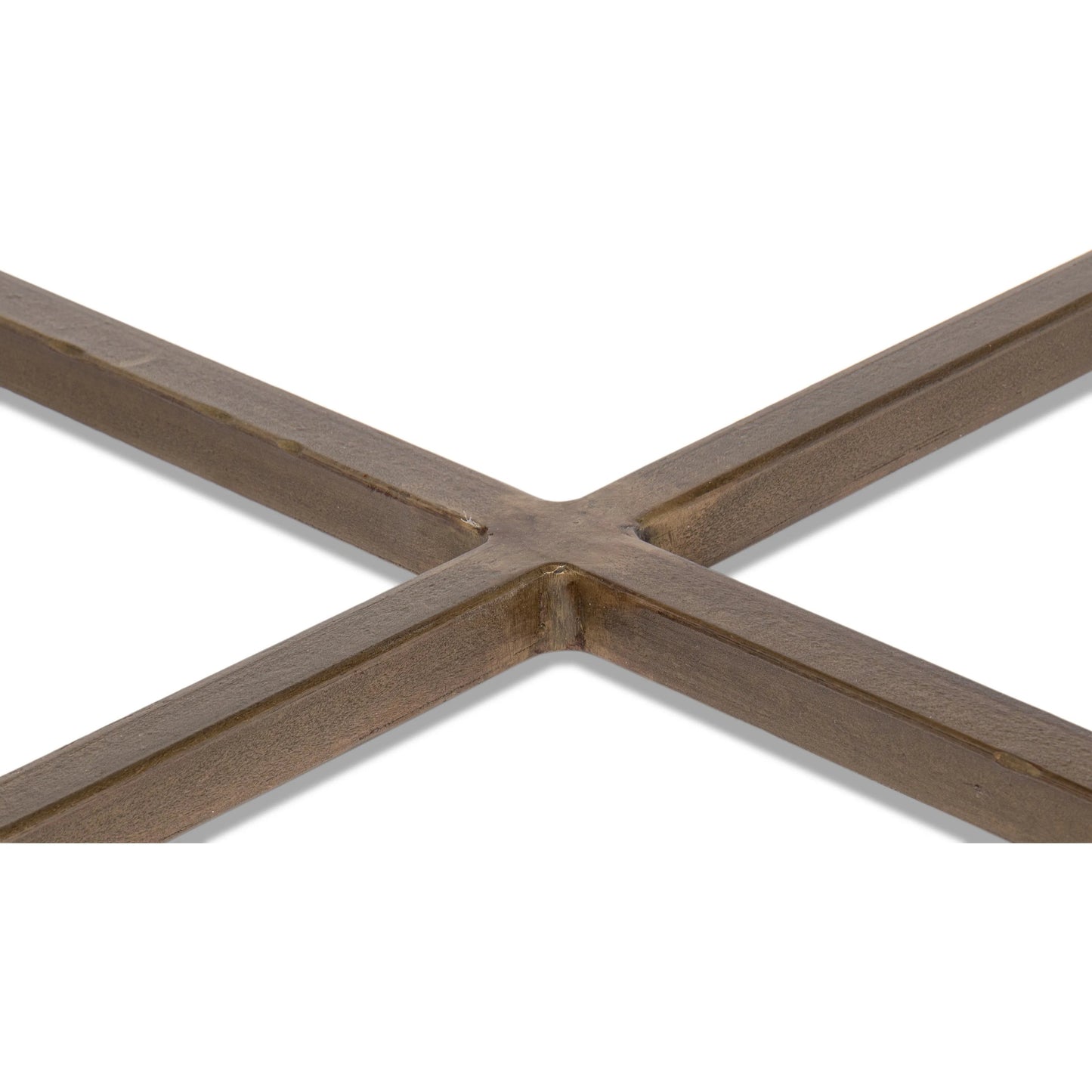 011 SI-2372495 | Closeup | Dorsey Round Coffee Table by Sarreid Ltd. in bronze. Made from forged iron in a modern style.