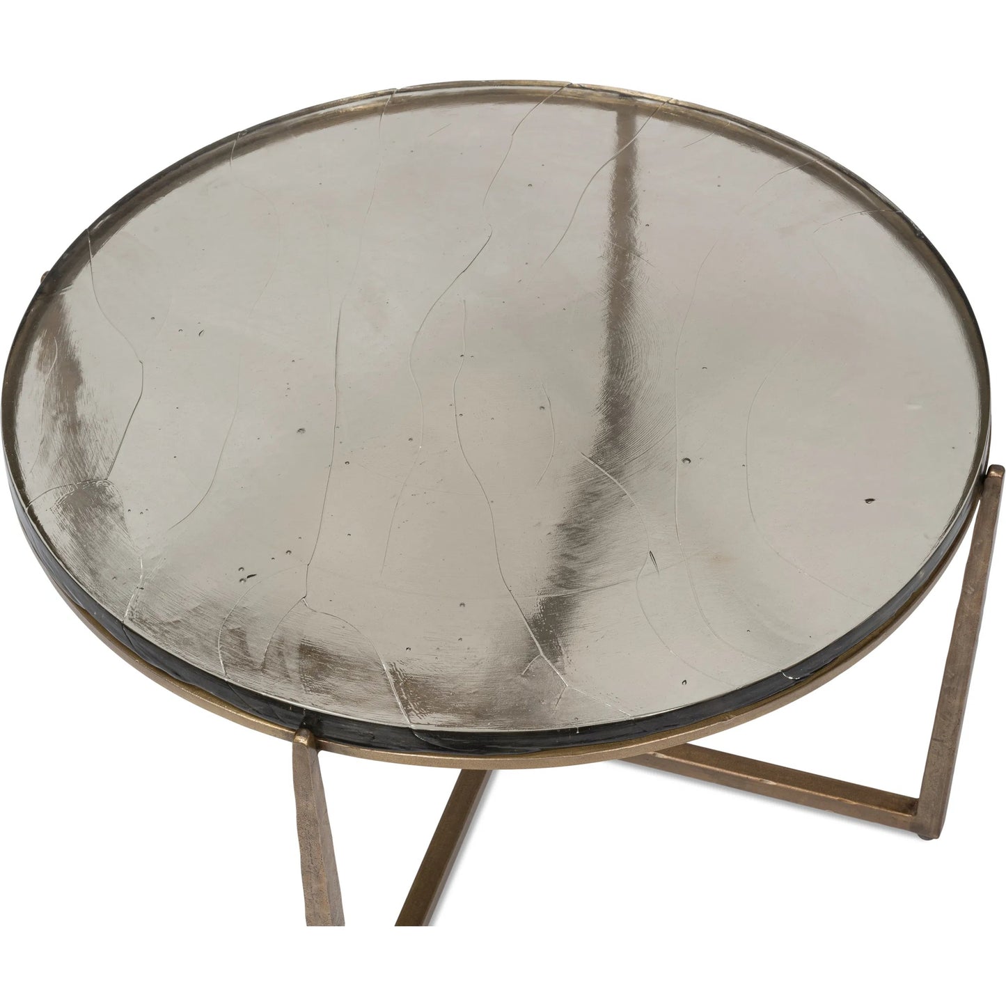 007 SI-2372495 | Additional Silo | Dorsey Round Coffee Table by Sarreid Ltd. in bronze. Made from forged iron in a modern style.