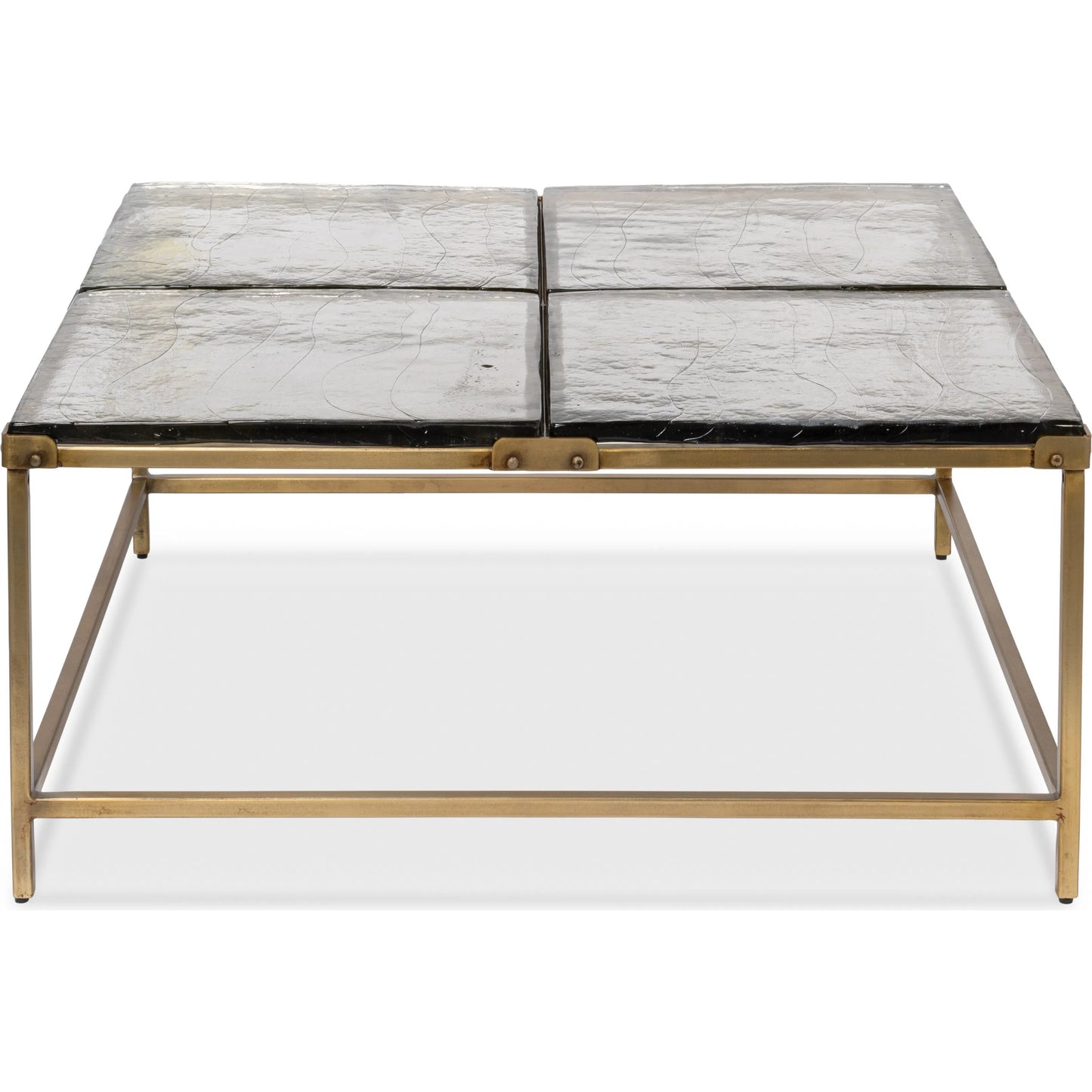 004 SI-2372580 | Additional Silo | Titus Coffee Table by Sarreid Ltd. in bronze and cast glass top. Made from unique in a modern style.