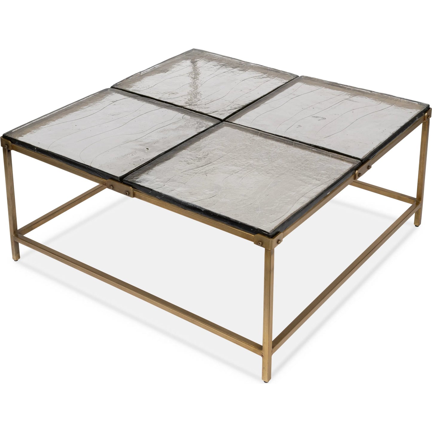 002 SI-2372580 | Additional Silo | Titus Coffee Table by Sarreid Ltd. in bronze and cast glass top. Made from unique in a modern style.