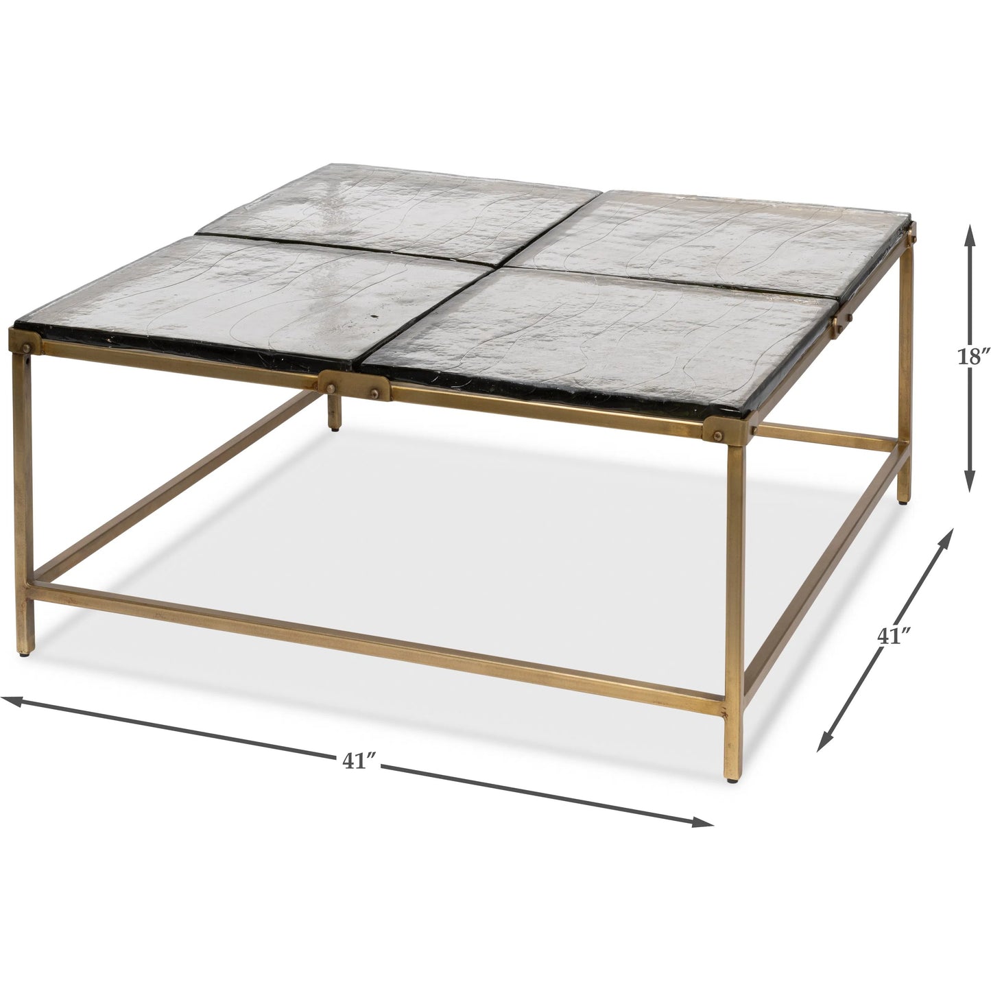 005 SI-2372580 | Additional Silo | Titus Coffee Table by Sarreid Ltd. in bronze and cast glass top. Made from unique in a modern style.