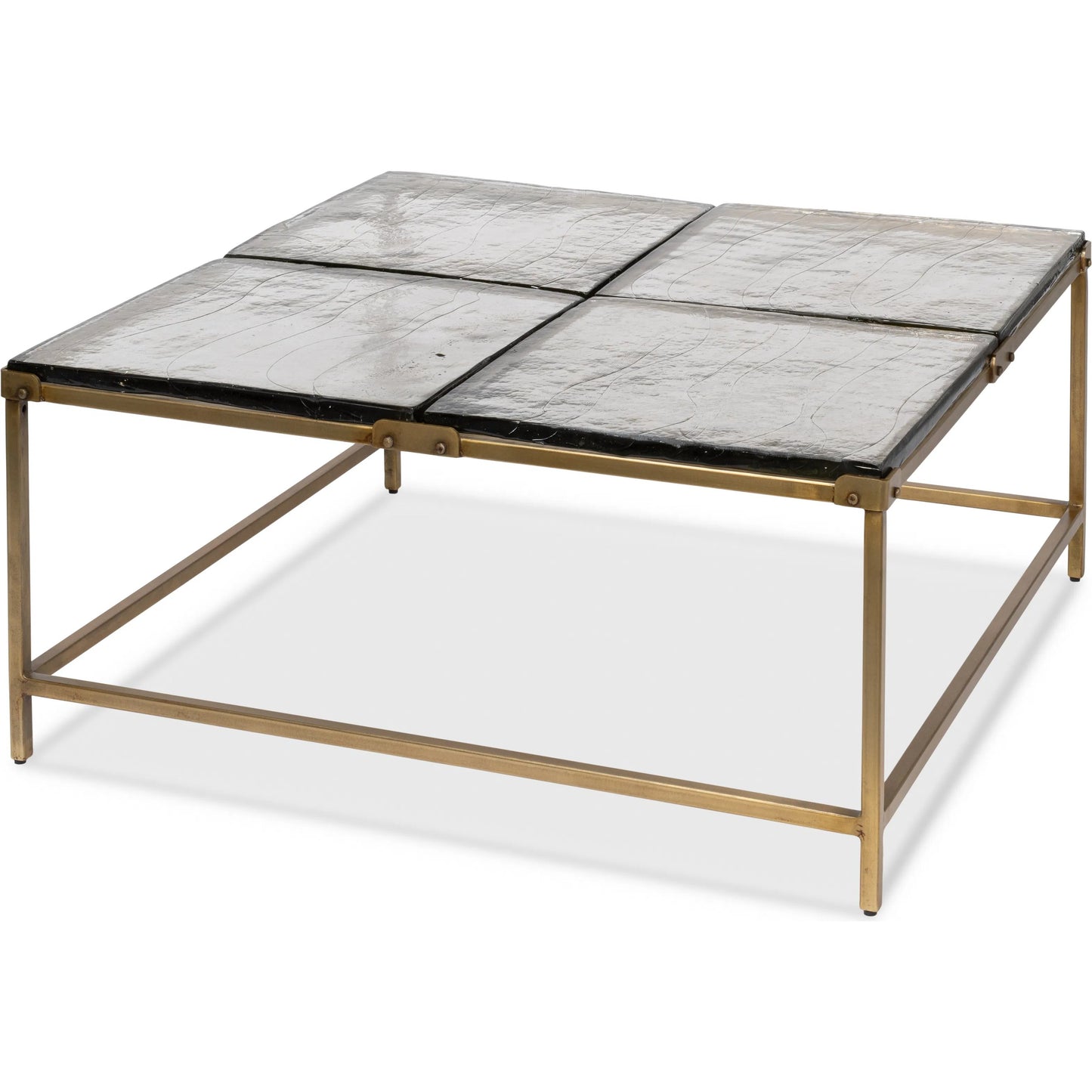001 SI-2372580 | Primary Silo | Titus Coffee Table by Sarreid Ltd. in bronze and cast glass top. Made from unique in a modern style.