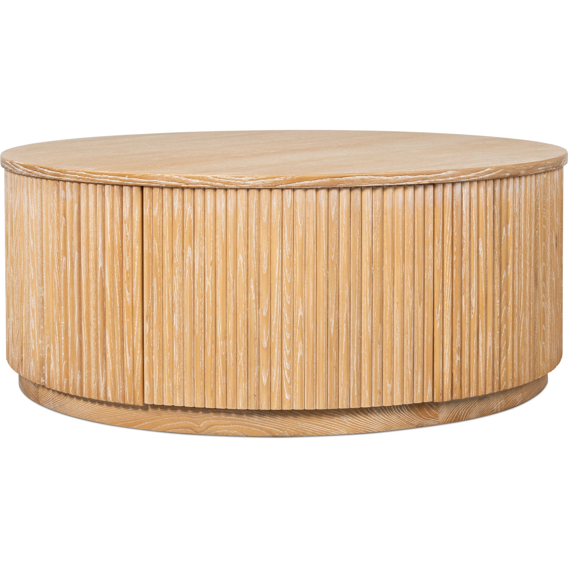 Donald Cocktail Table by Sarreid Ltd. in natural ash. Made from ash wood in a unique style.