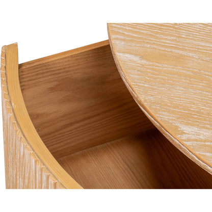 Donald Cocktail Table by Sarreid Ltd. in natural ash. Made from ash wood in a unique style.