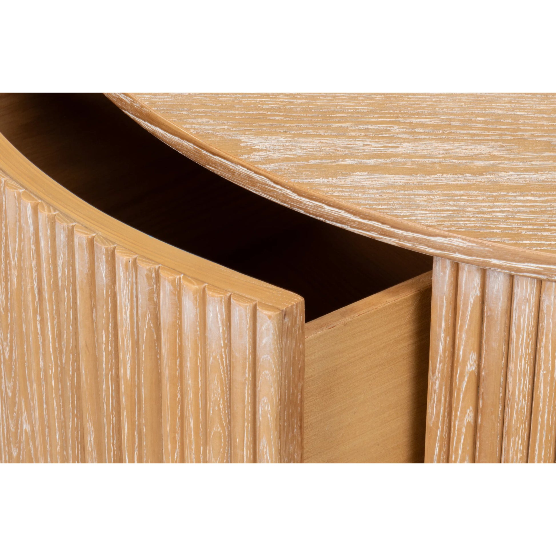Donald Cocktail Table by Sarreid Ltd. in natural ash. Made from ash wood in a unique style.