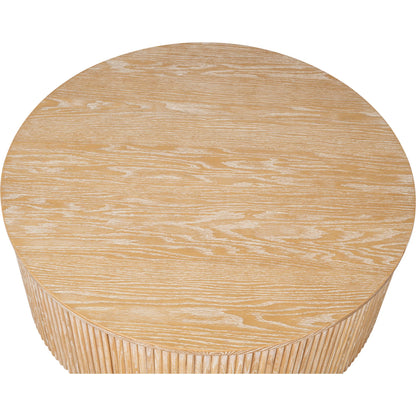 Donald Cocktail Table by Sarreid Ltd. in natural ash. Made from ash wood in a unique style.