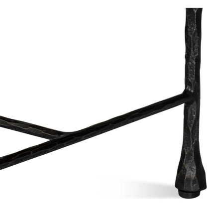 Kings Road Leather Bench by Sarreid Ltd. in brown and iron, leather, cow leather. Made from unique in a traditional style.