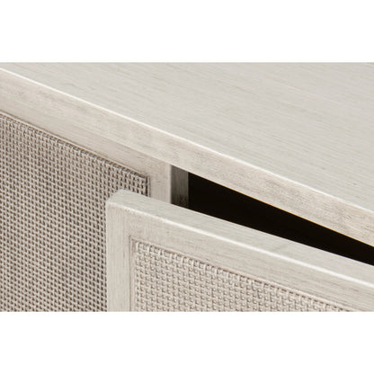 Charity Sideboard by Sarreid Ltd. in covet white. Made from tulip wood in a unique style.