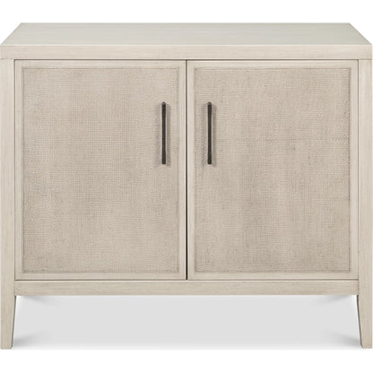 Charity Two Door Sideboard by Sarreid Ltd. in covet white. Made from tulip wood in a unique style.