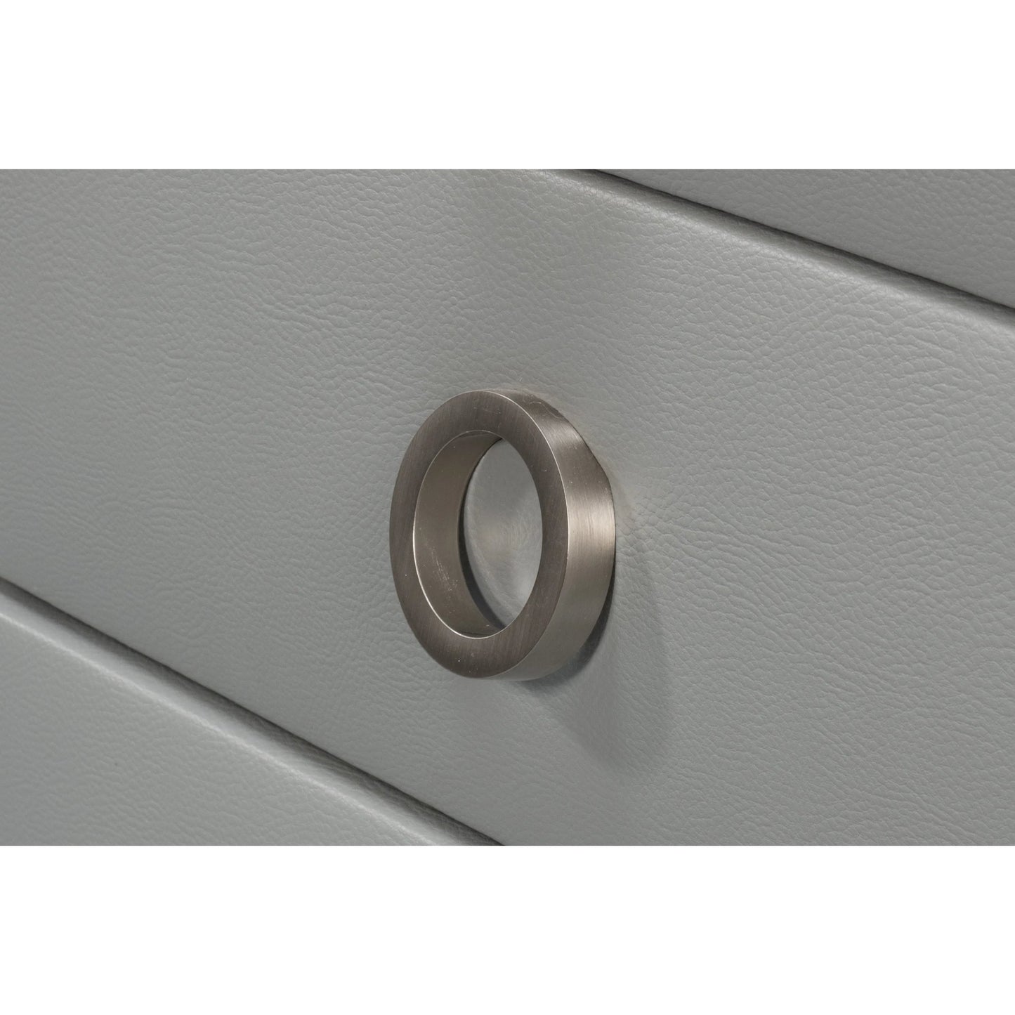 010 SI-2238547 | Additional Silo | Avvolto Three Drawer Night Stand by Sarreid Ltd. in grey. Made from wood, ecoleather in a unique style.