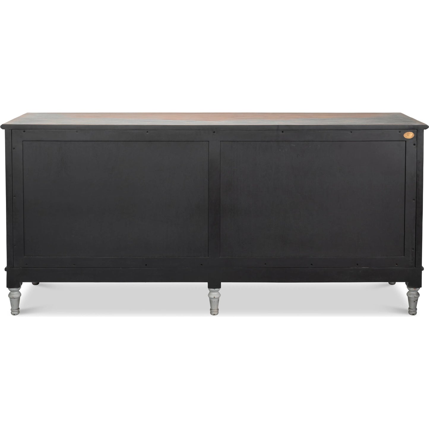 001 SI-2531069 | Additional Silo | La Cercle Sideboard by Sarreid Ltd. in black and 6 drawers. Made from unique in a unique style.