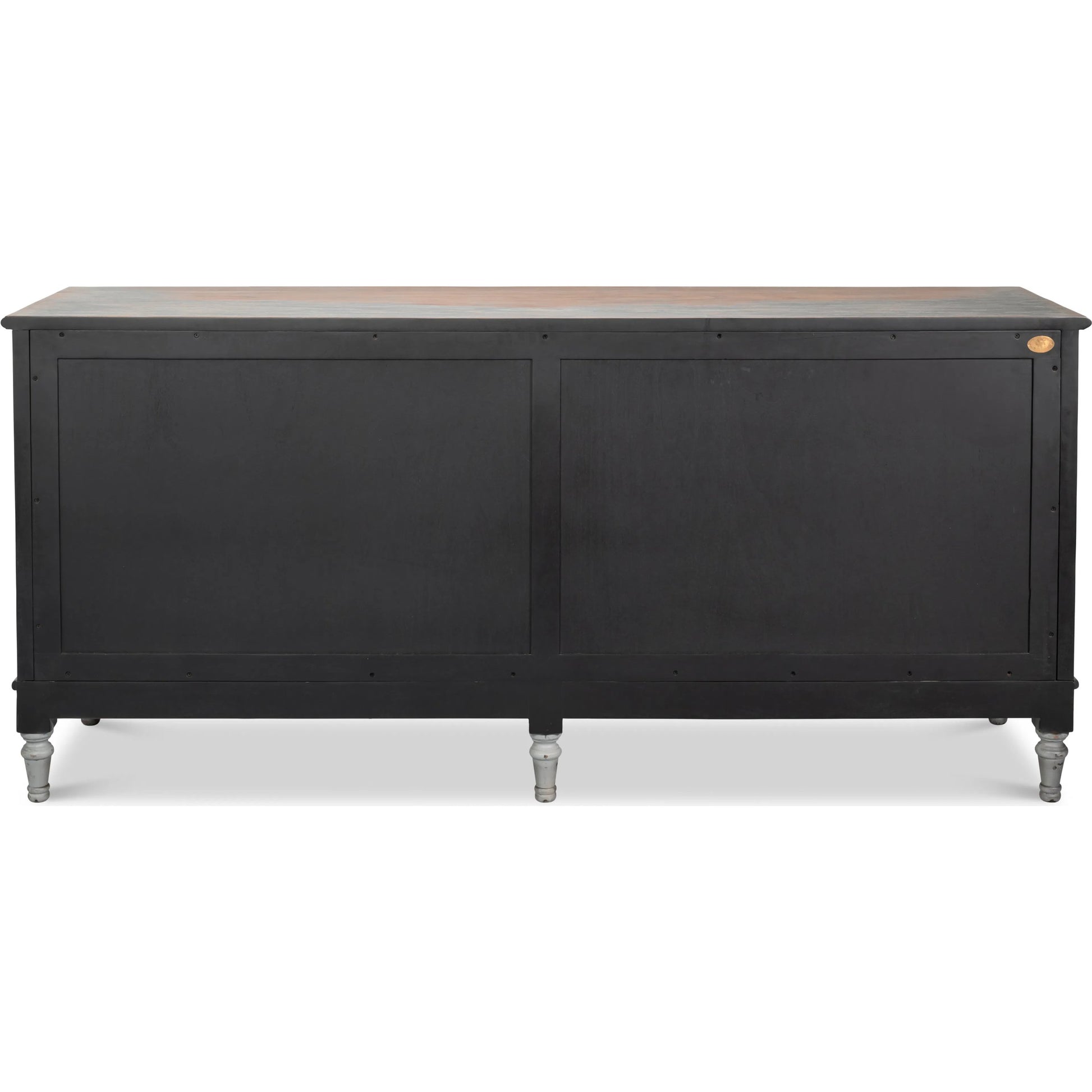 La Cercle Sideboard by Sarreid Ltd. in black and 6 drawers. Made from unique in a unique style.