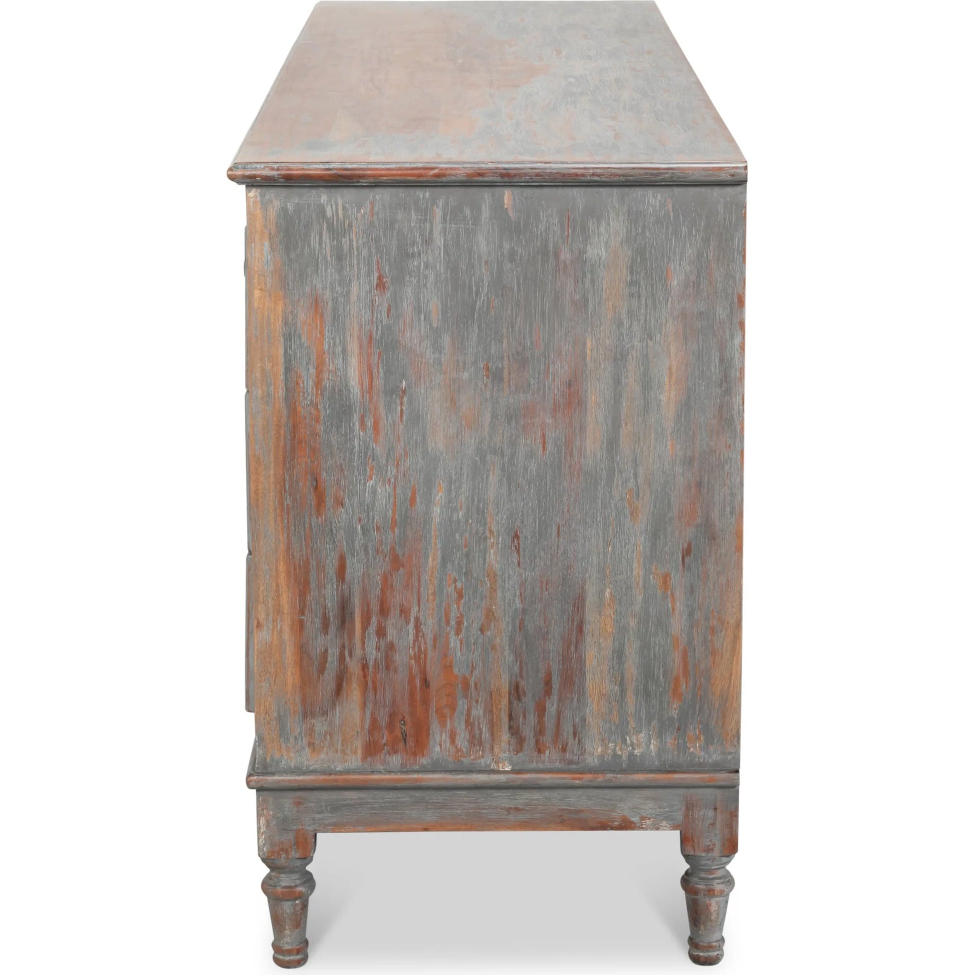 La Cercle Sideboard by Sarreid Ltd. in black and 6 drawers. Made from unique in a unique style.