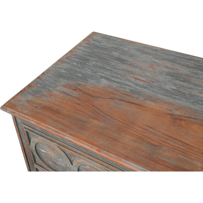 La Cercle Sideboard by Sarreid Ltd. in black and 6 drawers. Made from unique in a unique style.