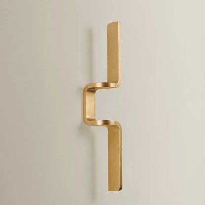 Lazio Wall Sconce by Corbett in vintage gold leaf. Made from unique in a transitional style.