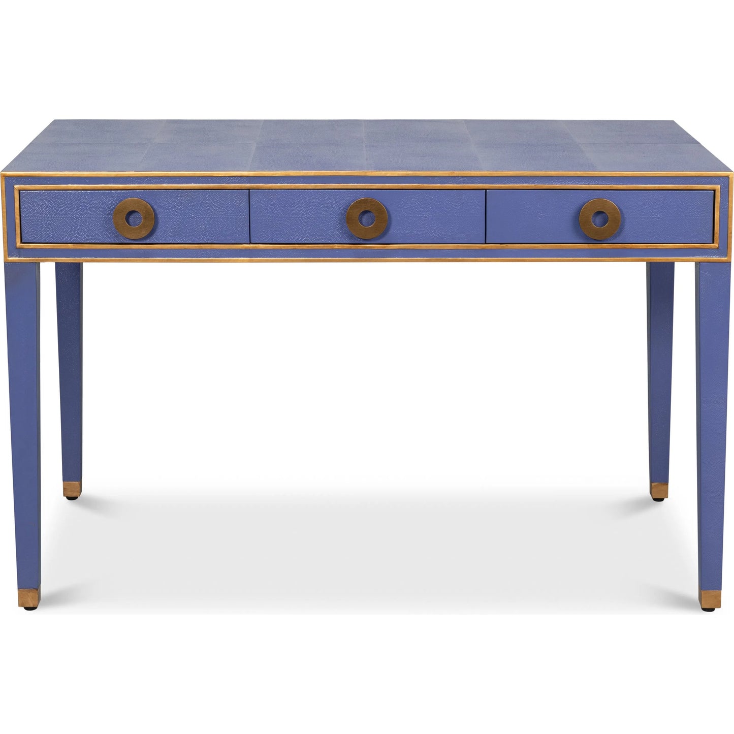 014 SI-2238551 | Additional Silo | Gabriella Shagreen Desk/Table by Sarreid Ltd.. Made from leather, wood in a eclectic & global style.