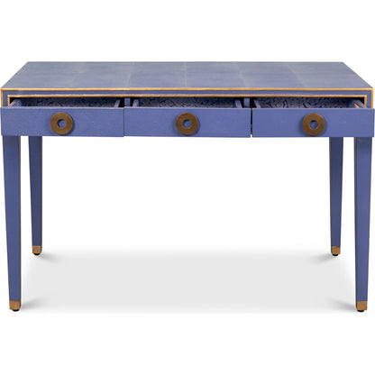 Gabriella Shagreen Desk/Table by Sarreid Ltd.. Made from leather, wood in a eclectic & global style.