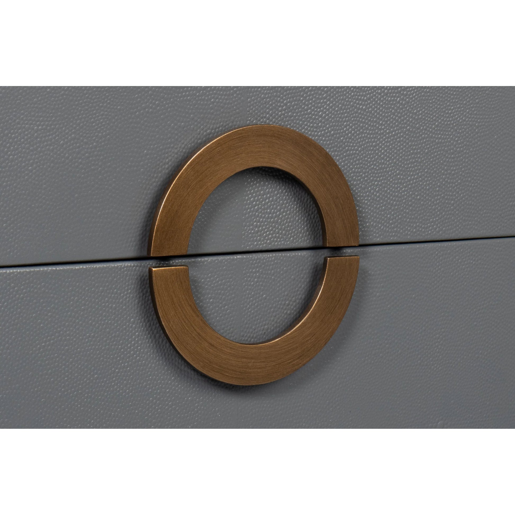 Gabriella Night Stand by Sarreid Ltd.. Made from wood, embossed shagreen leather in a traditional style.