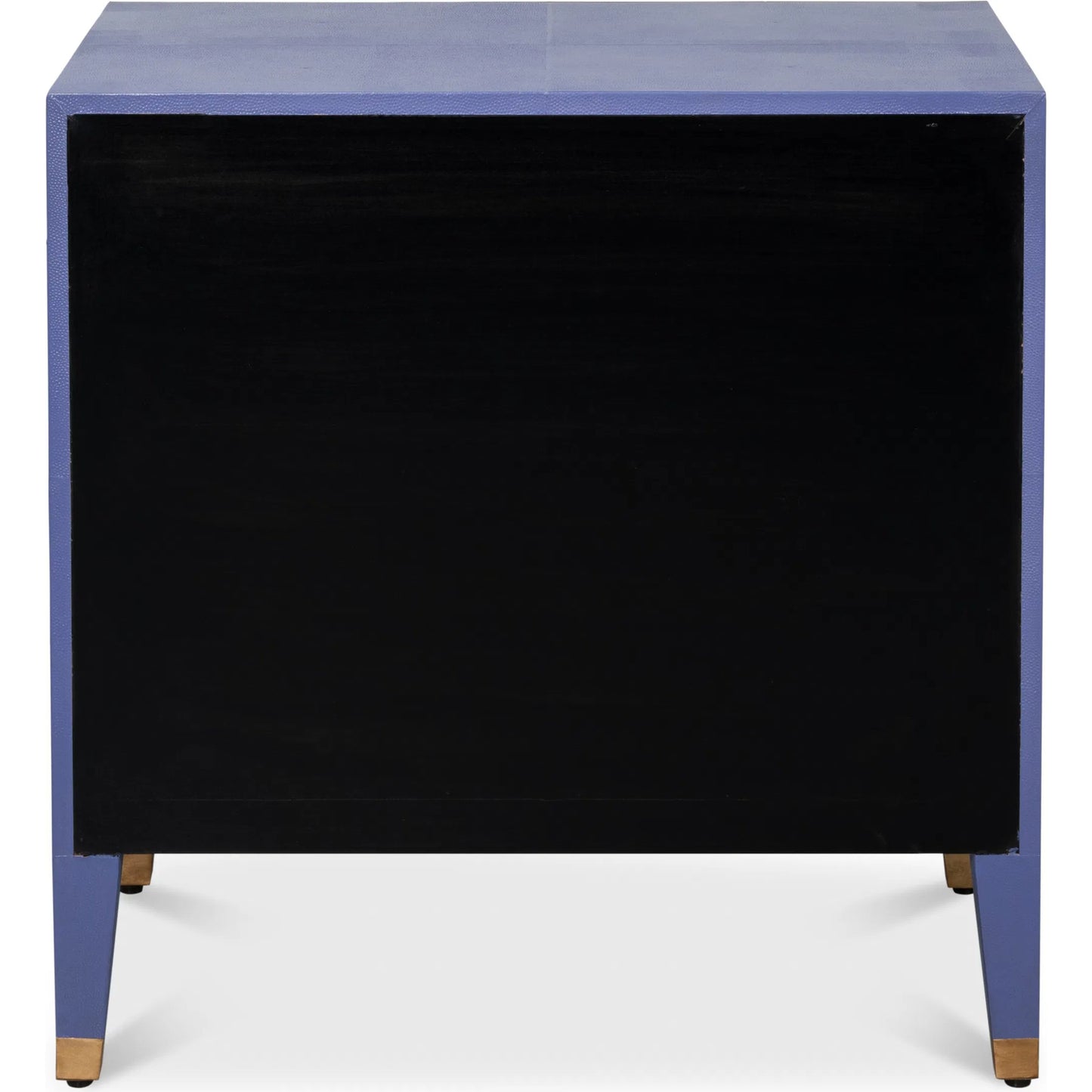 010 SI-2238554 | Additional Silo | Gabriella Night Stand by Sarreid Ltd.. Made from wood, embossed shagreen leather in a traditional style.
