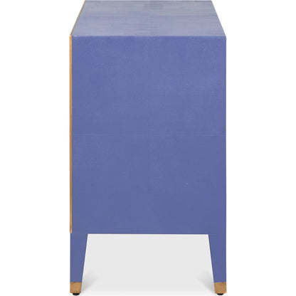 Gabriella Night Stand by Sarreid Ltd.. Made from wood, embossed shagreen leather in a traditional style.