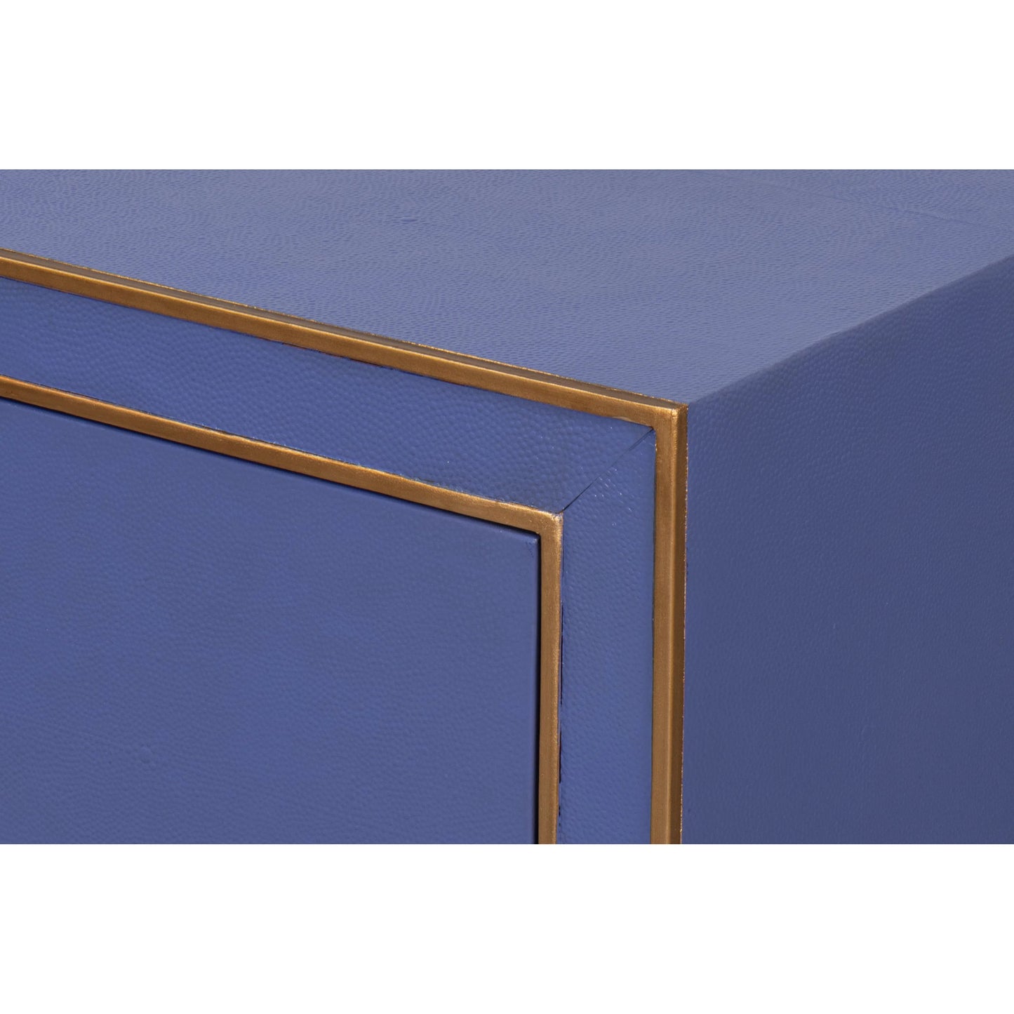 025 SI-2238554 | Closeup | Gabriella Night Stand by Sarreid Ltd.. Made from wood, embossed shagreen leather in a traditional style.