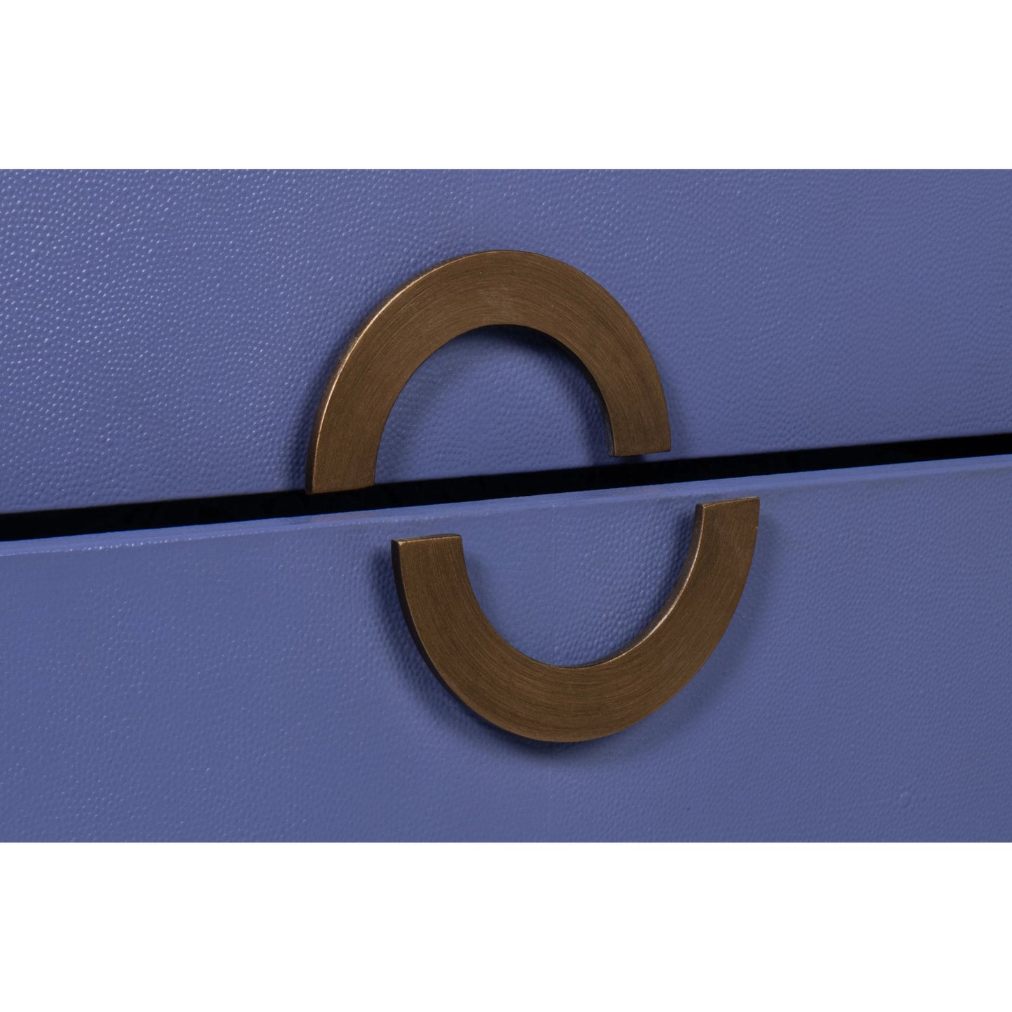 024 SI-2238554 | Closeup | Gabriella Night Stand by Sarreid Ltd.. Made from wood, embossed shagreen leather in a traditional style.