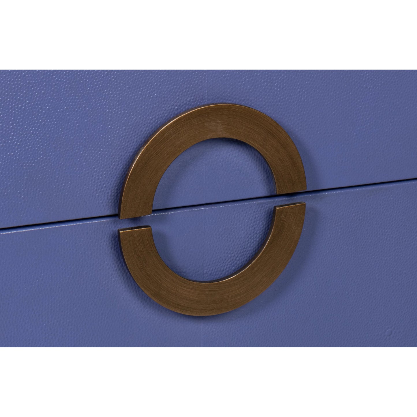 029 SI-2238554 | Closeup | Gabriella Night Stand by Sarreid Ltd.. Made from wood, embossed shagreen leather in a traditional style.