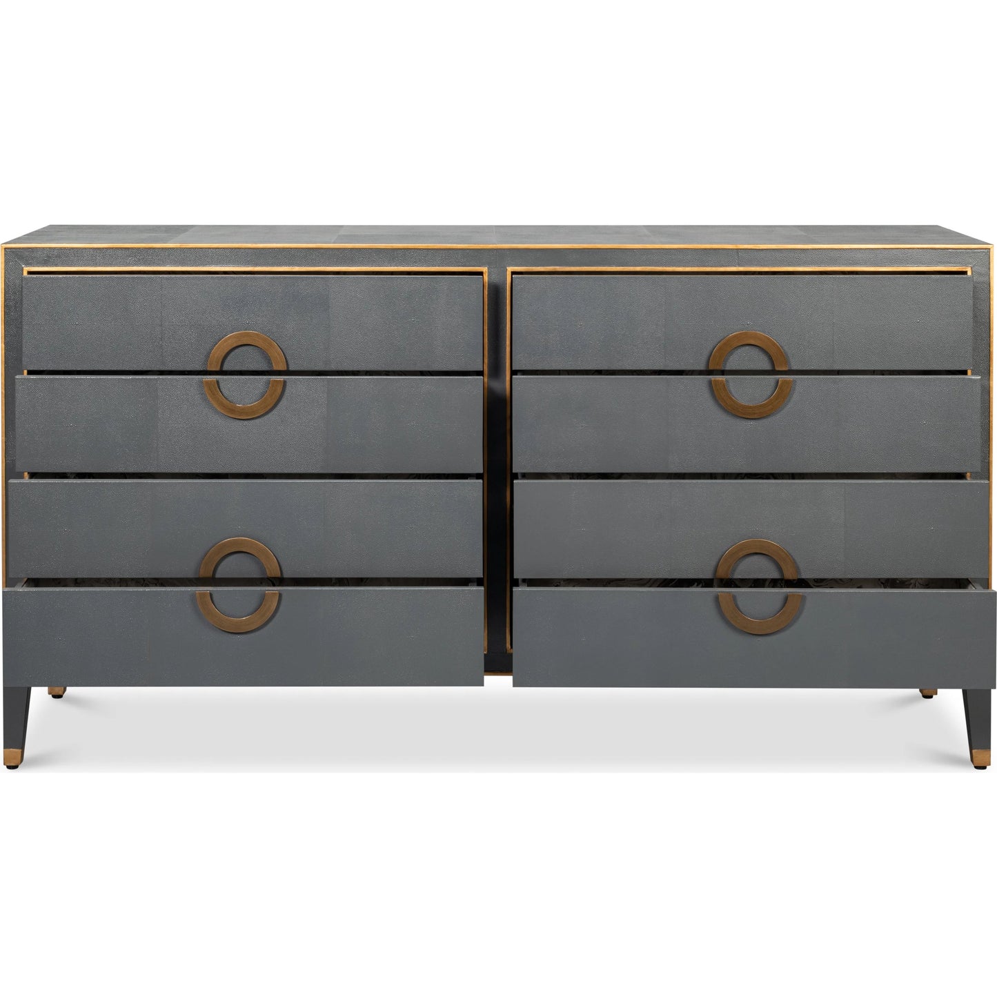 016 SI-2238556 | Additional Silo | Gabriella Chest of Drawers by Sarreid Ltd.. Made from wood, embossed shagreen leather in a modern style.