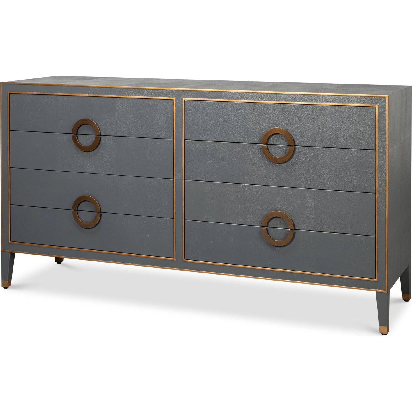 006 SI-2238556 | Primary Silo | Gabriella Chest of Drawers by Sarreid Ltd.. Made from wood, embossed shagreen leather in a modern style.
