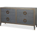 Gabriella Chest of Drawers by Sarreid Ltd.. Made from wood, embossed shagreen leather in a modern style.