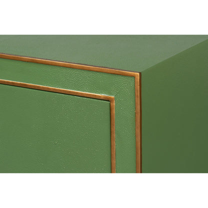 Gabriella Chest of Drawers by Sarreid Ltd.. Made from wood, embossed shagreen leather in a modern style.