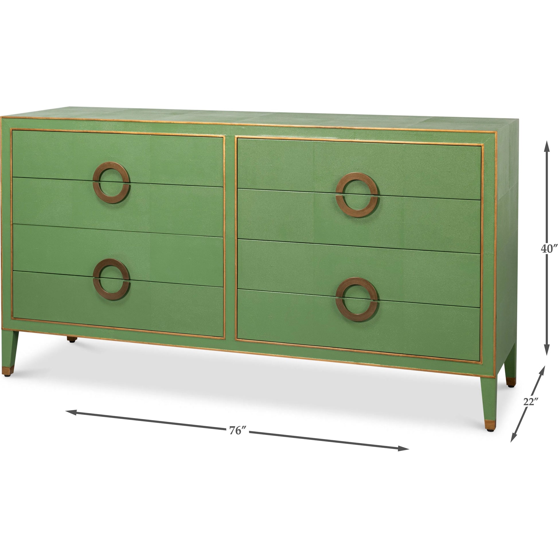 Gabriella Chest of Drawers by Sarreid Ltd.. Made from wood, embossed shagreen leather in a modern style.