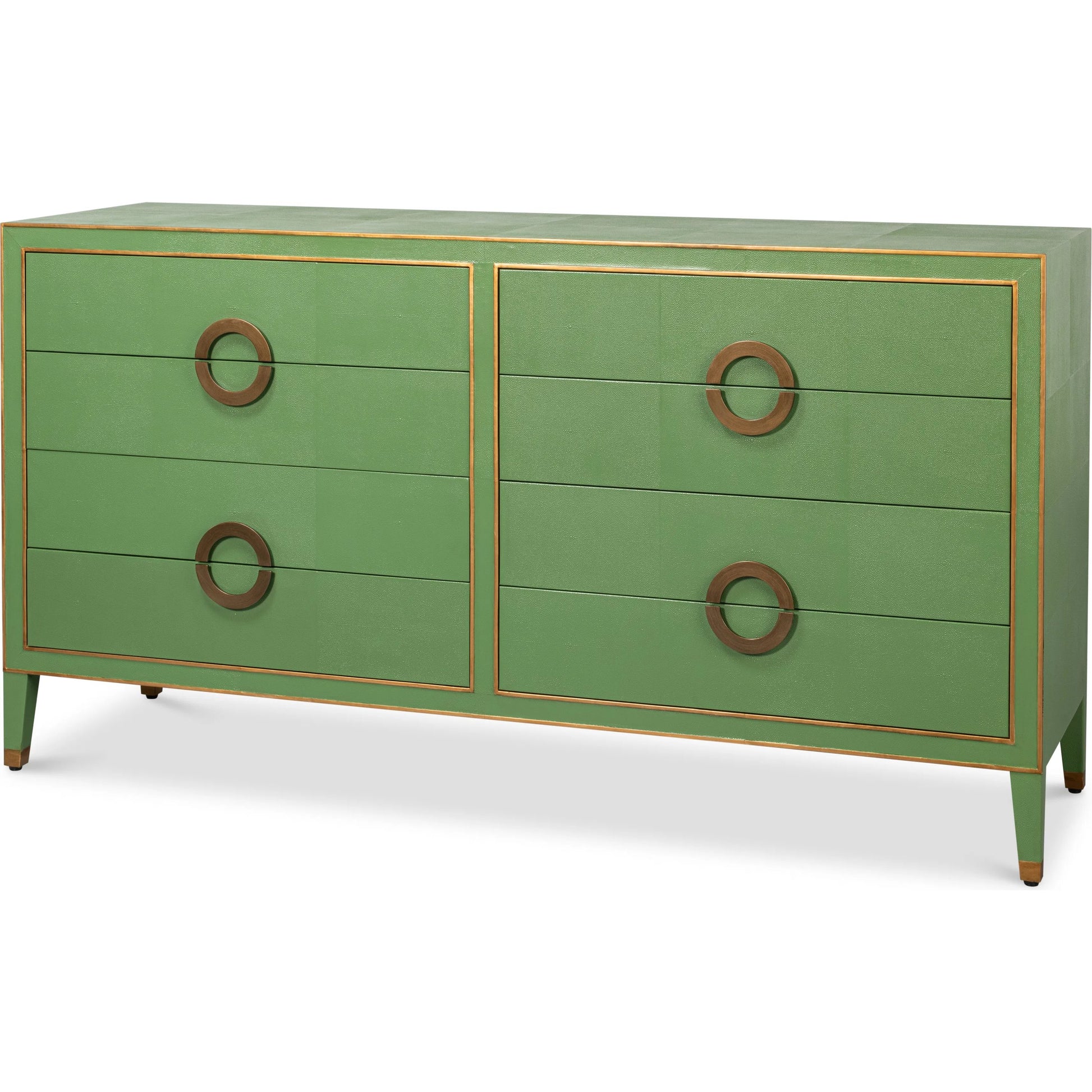 Gabriella Chest of Drawers by Sarreid Ltd.. Made from wood, embossed shagreen leather in a modern style.