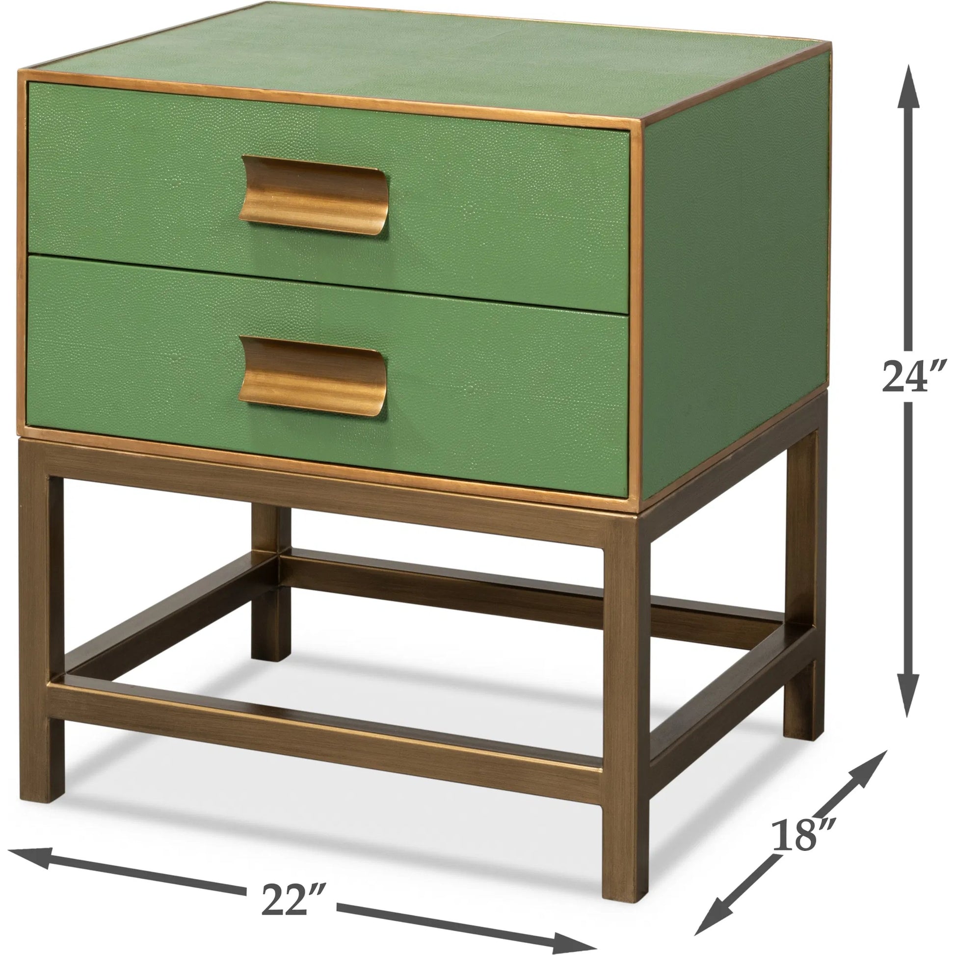 Gideon Shagreen Side Table by Sarreid Ltd.. Made from unique in a transitional style.