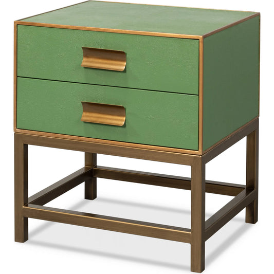 Gideon Shagreen Side Table by Sarreid Ltd.. Made from unique in a transitional style.