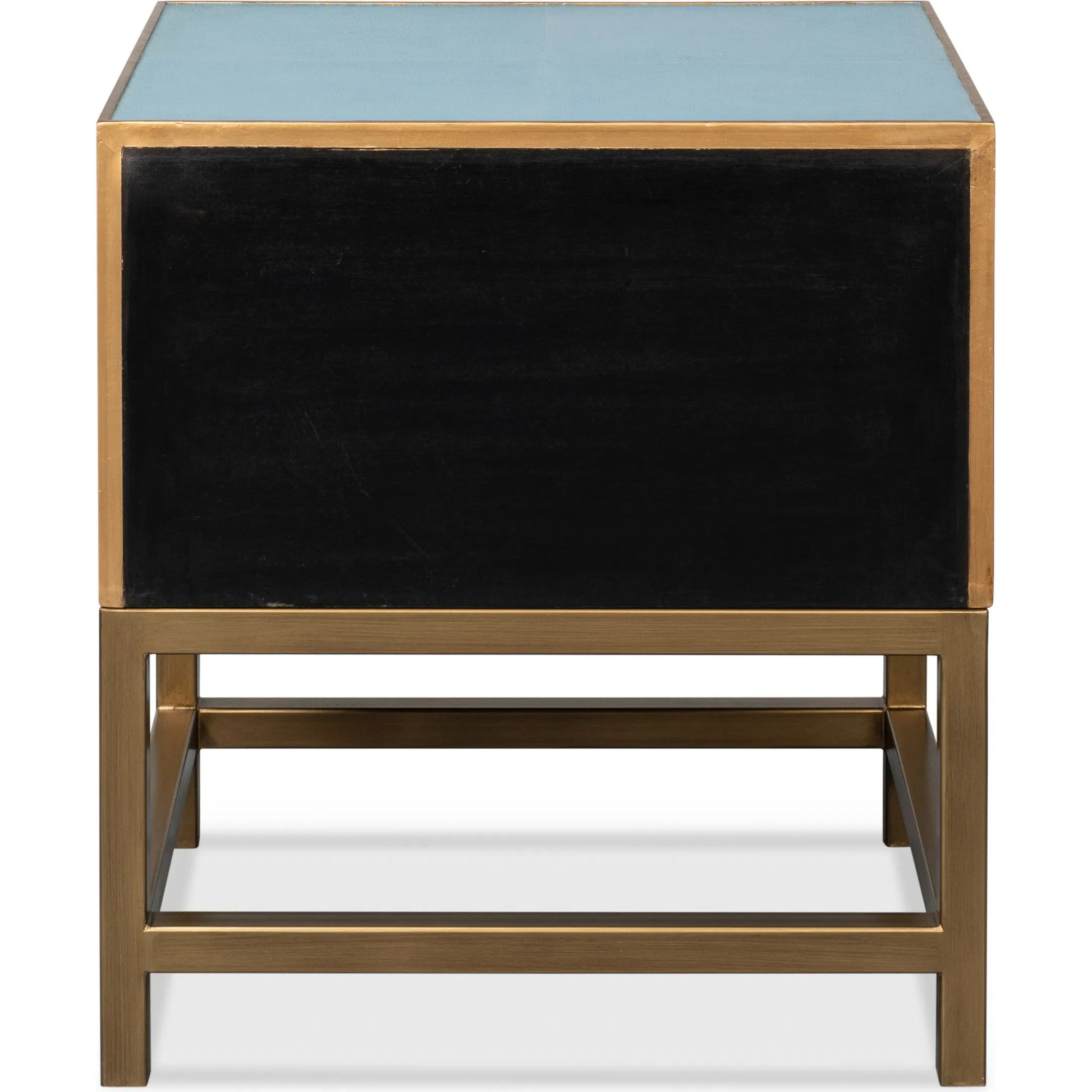 Gideon Shagreen Side Table by Sarreid Ltd.. Made from unique in a transitional style.