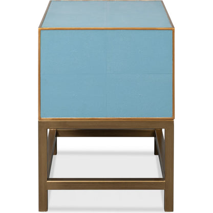 Gideon Shagreen Side Table by Sarreid Ltd.. Made from unique in a transitional style.
