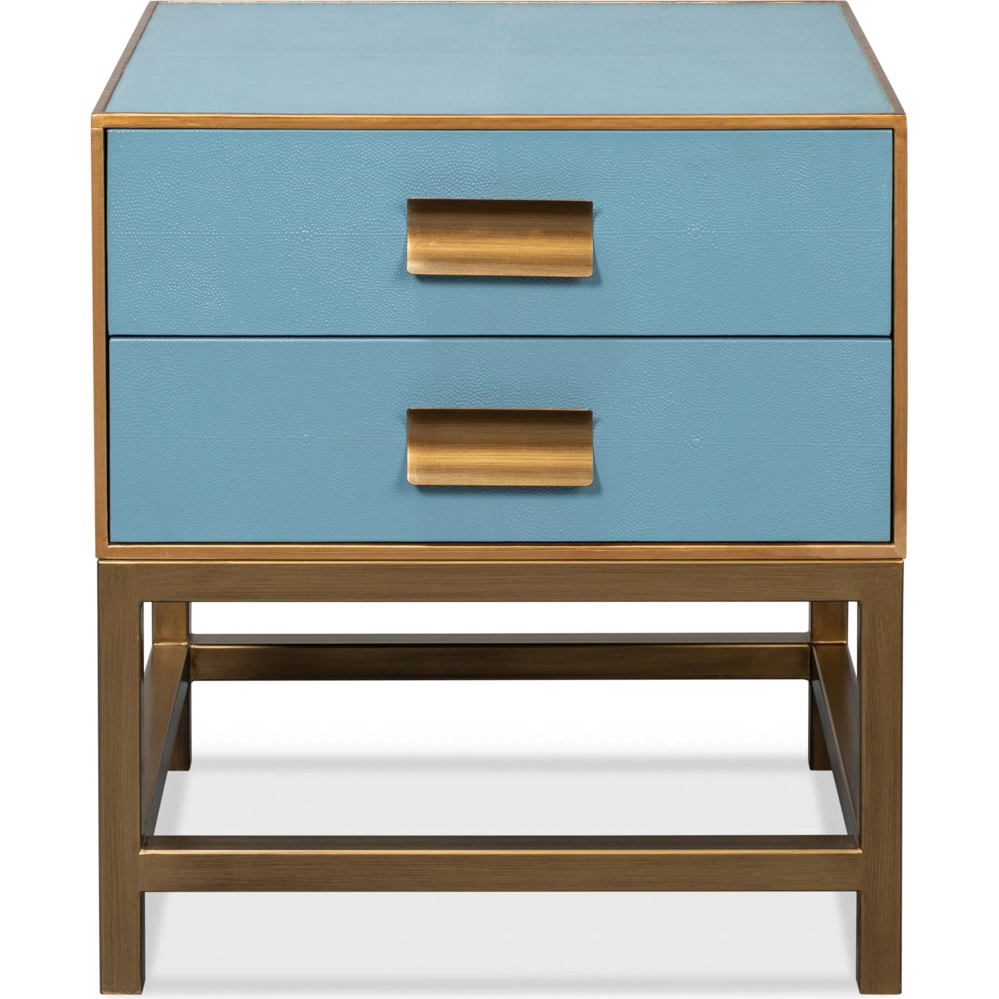 Gideon Shagreen Side Table by Sarreid Ltd.. Made from unique in a transitional style.