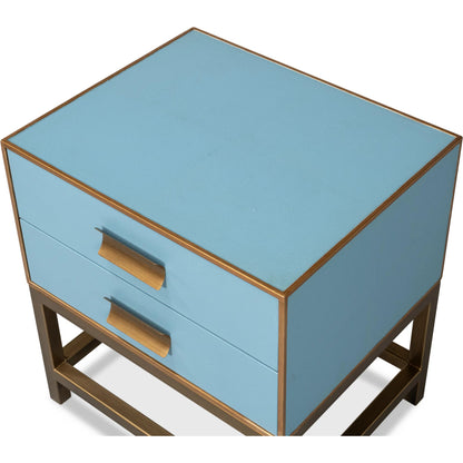 Gideon Shagreen Side Table by Sarreid Ltd.. Made from unique in a transitional style.